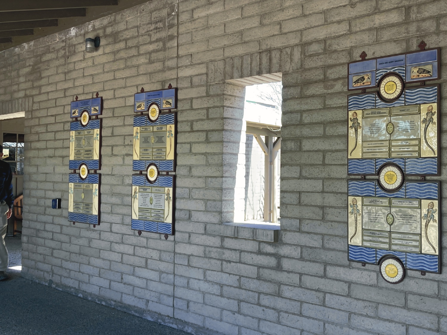 Outdoor donor walls